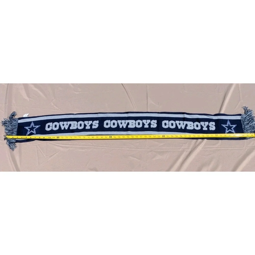 Dallas Cowboys Knit Scarf Warm Fringed Forever Collectibles Authentic Merchandis